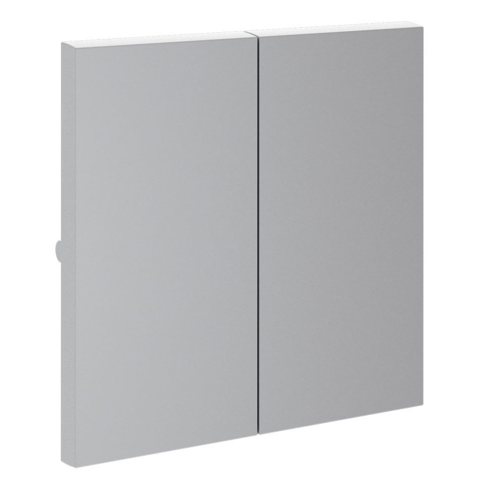 Клавиши для выключателя/переключателя двухклавишного, S70 (серый)