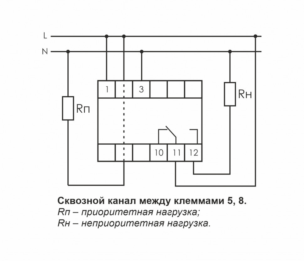 Реле тока (реле приоритета) PR-615