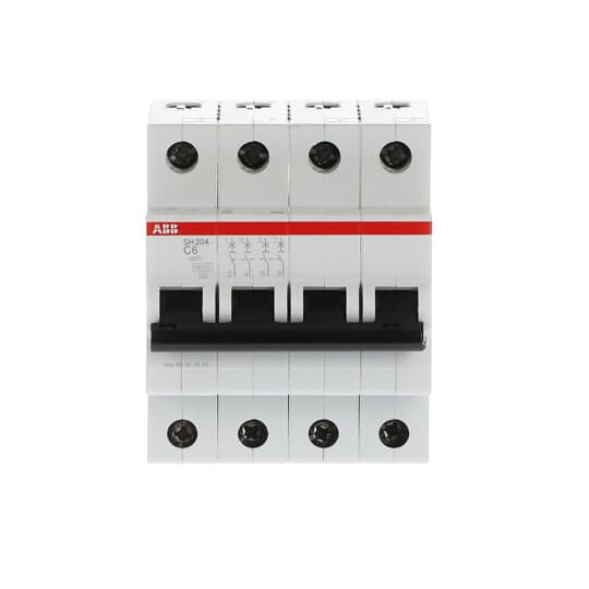 Автоматический выключатель ABB SH204L-C6 4P 4.5kA 6А 2CDS244001R0064