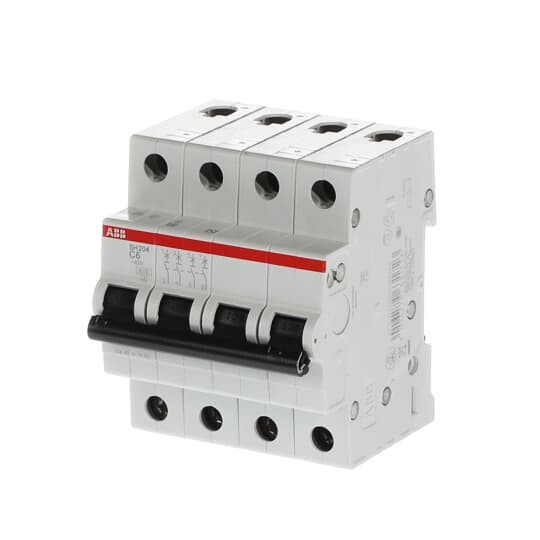 Автоматический выключатель ABB SH204L-C6 4P 4.5kA 6А 2CDS244001R0064