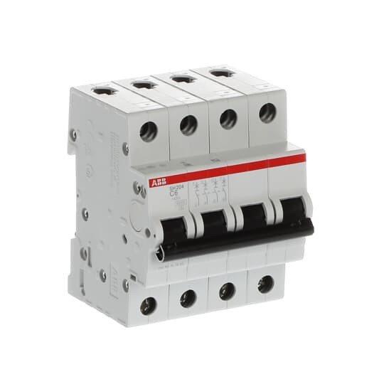 Автоматический выключатель ABB SH204L-C6 4P 4.5kA 6А 2CDS244001R0064