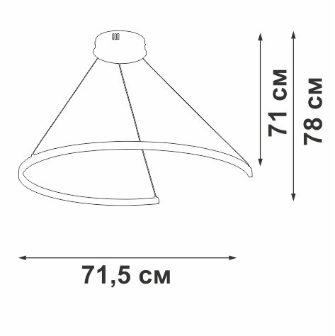 Подвесной светильник Vitaluce V2706-9/1S
