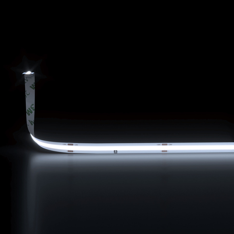 Лента светодиодная 480Led 14W IP20 3300K теплый белый, 5м COB 24V 480Led 14W IP20