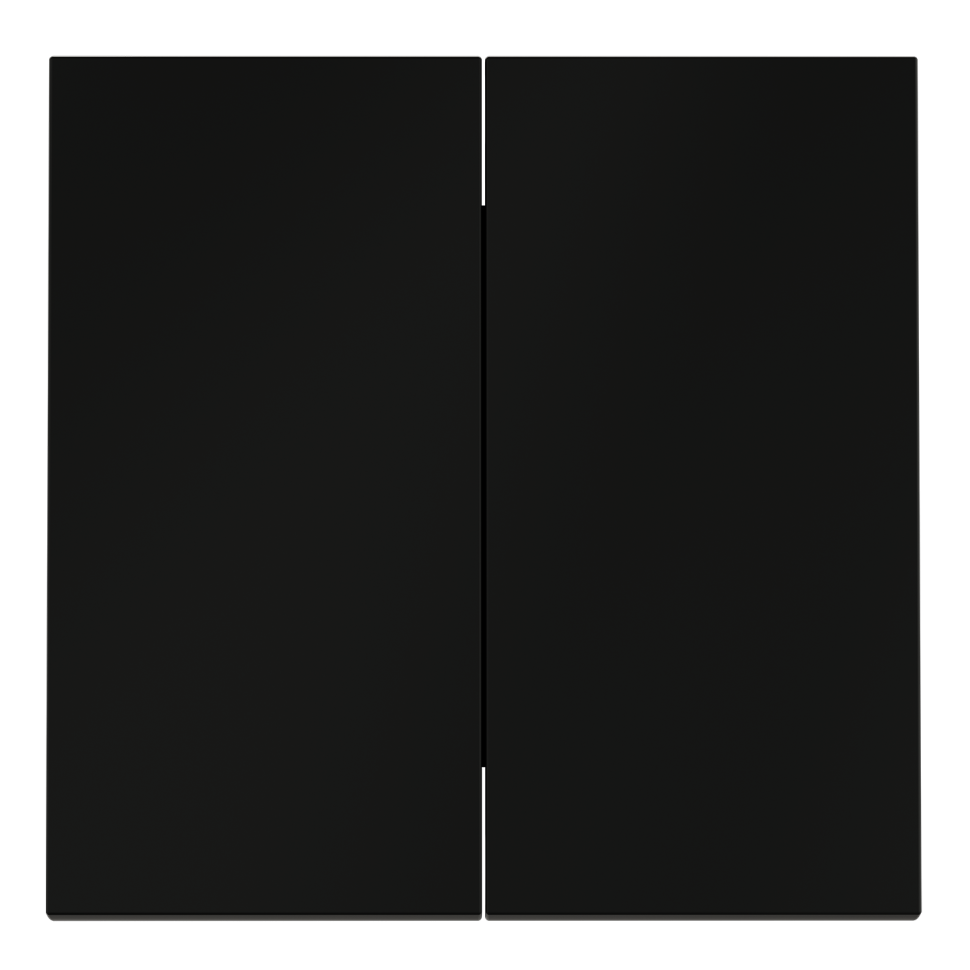 Клавиши для выключателя/переключателя двухклавишного, S70 (черный матовый)