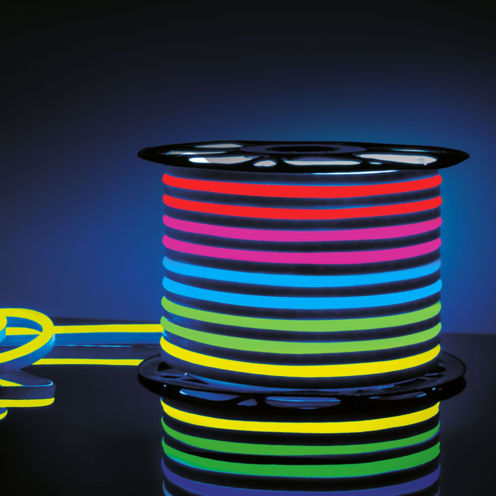 Светодиодный гибкий неон 220 В 12 Вт/м 80 Led/м 5050 IP67, односторонний RGB, 50 м Гибкий неон 220V 12W 80Led 5050 IP67 односторонний RGB, 50 м