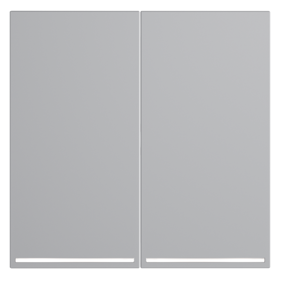 Клавиши для выключателя/переключателя двухклавишного с подсветкой, S70 (серый)