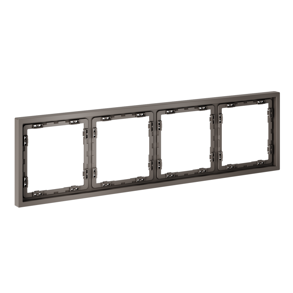 Рамка пластиковая VOLTUM S70 на 4 пост, (капучино)