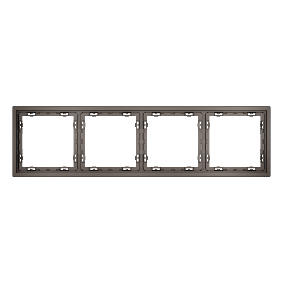 Рамка пластиковая VOLTUM S70 на 4 пост, (капучино)