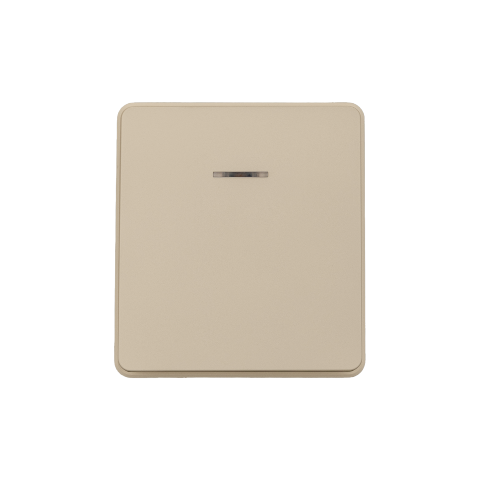 KRANZ Выключатель ROUND 1 кл с подсветкой 10А с/у шелк KR-78-0713-7