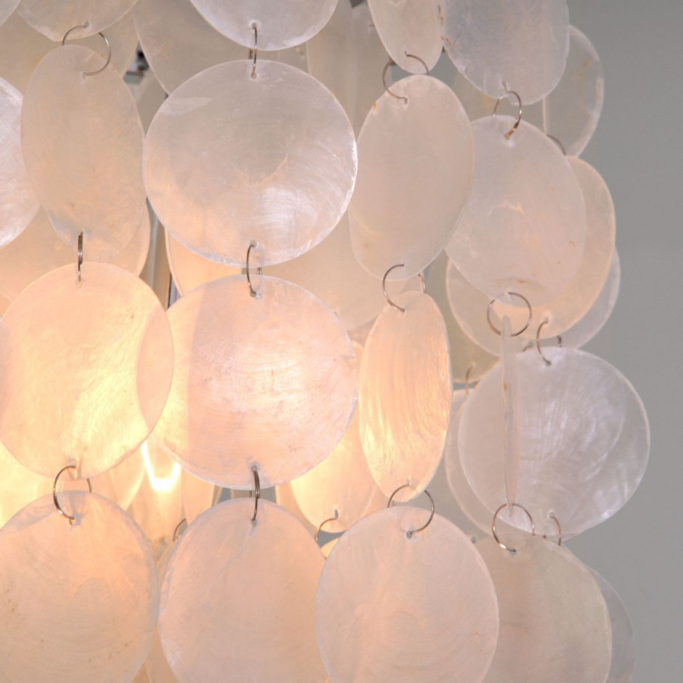 Подвесной светильник Eurosvet Sandra 60185/1 хром/перламутр a069247