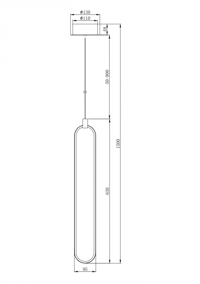 Подвесной светильник Maytoni MOD017PL-L13G