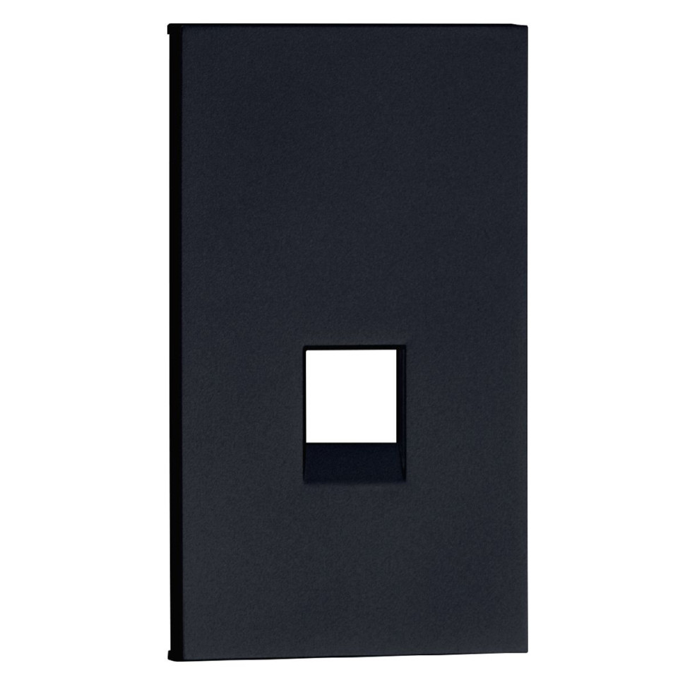 Интернет RG-45/RG11 накладка 2 модульная цвет-черный матовый MEITON AG07M2 