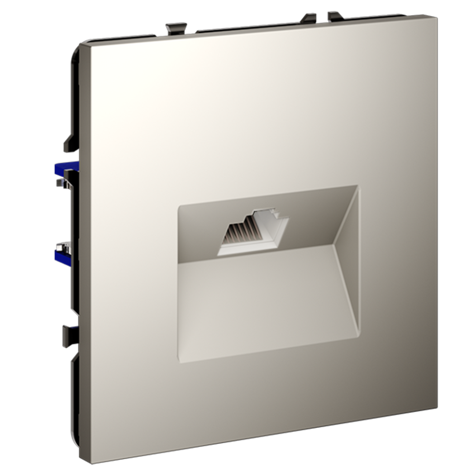 Розетка компьютерная встраиваемая VOLTUM S70 RJ45 кат.6, (кашемир)