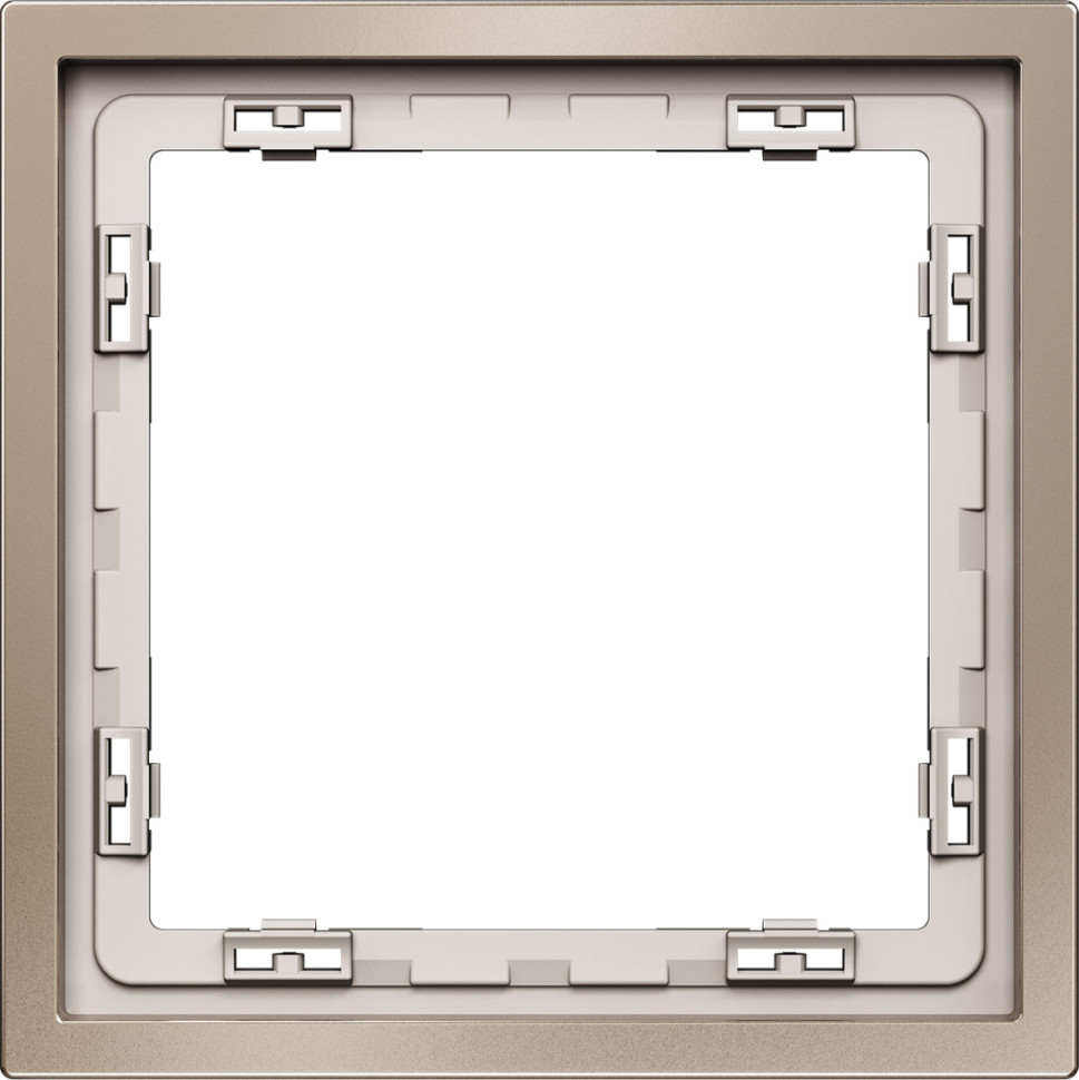 Рамка металлическая на 2 поста, S70 Metal (платина)