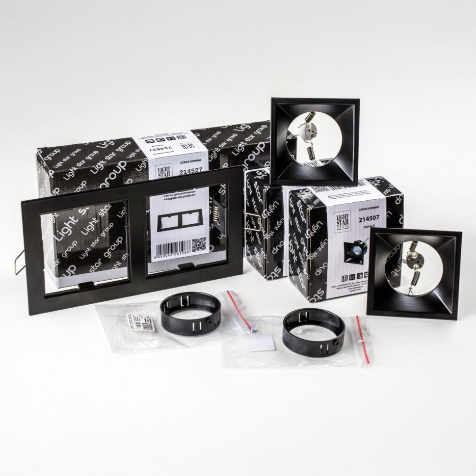 Встраиваемый светильник Lightstar Domino (214527+214507+214507+214007+214007) D5270707BMOD