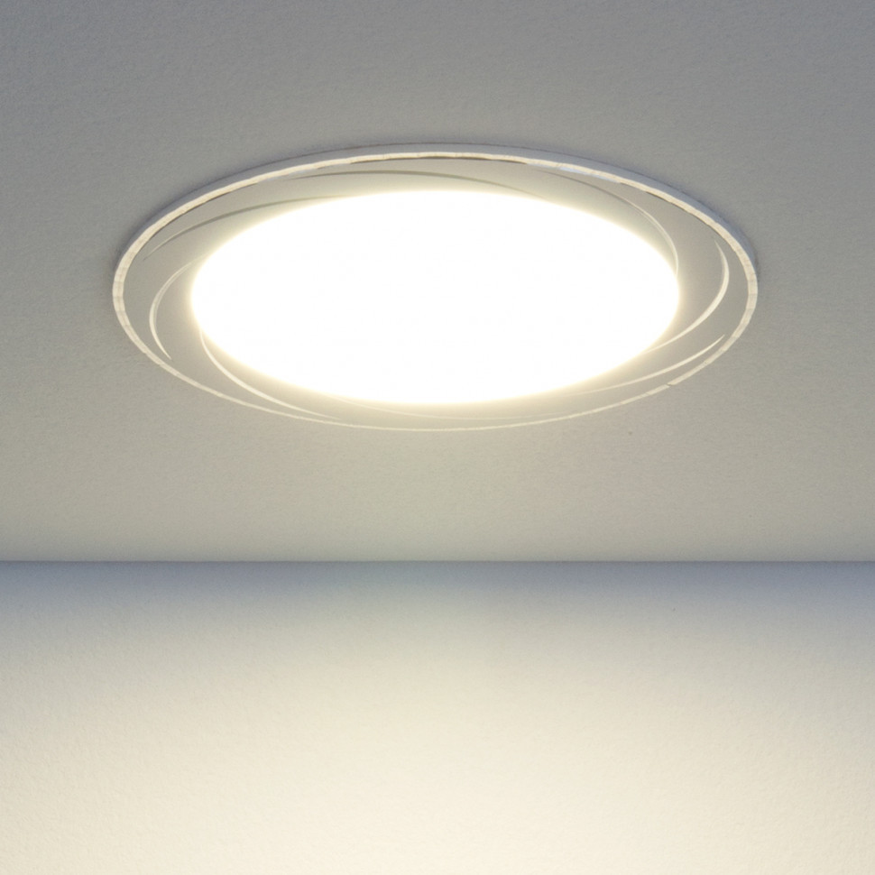 Встраиваемый светодиодный светильник Elektrostandard DLR004 12W 4200K WH белый 4690389084768