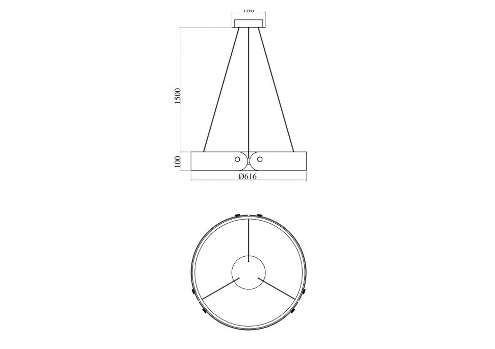 Подвесной светильник Maytoni MOD309PL-L30GR4K