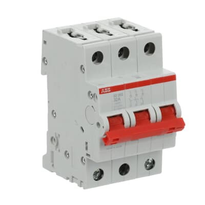 Рубильник ABB SD203/32 AC/DC 3P 32A 25кА 2CDD283101R0032
