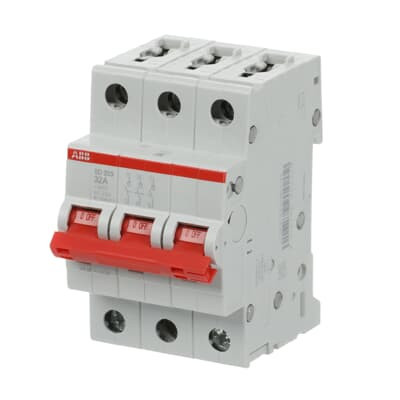 Рубильник ABB SD203/32 AC/DC 3P 32A 25кА 2CDD283101R0032