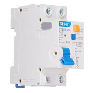 Дифференциальный автомат АВДT CHINT NXBLE-63Y 1P+N 4.5kA х-ка С 40А тип АС 30mA (R) 105546