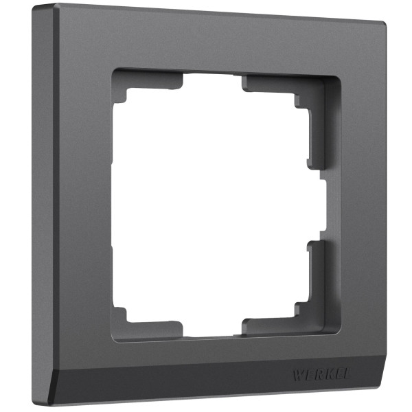 Рамка из поликарбоната на 1 пост Stark графит матовый W0011864