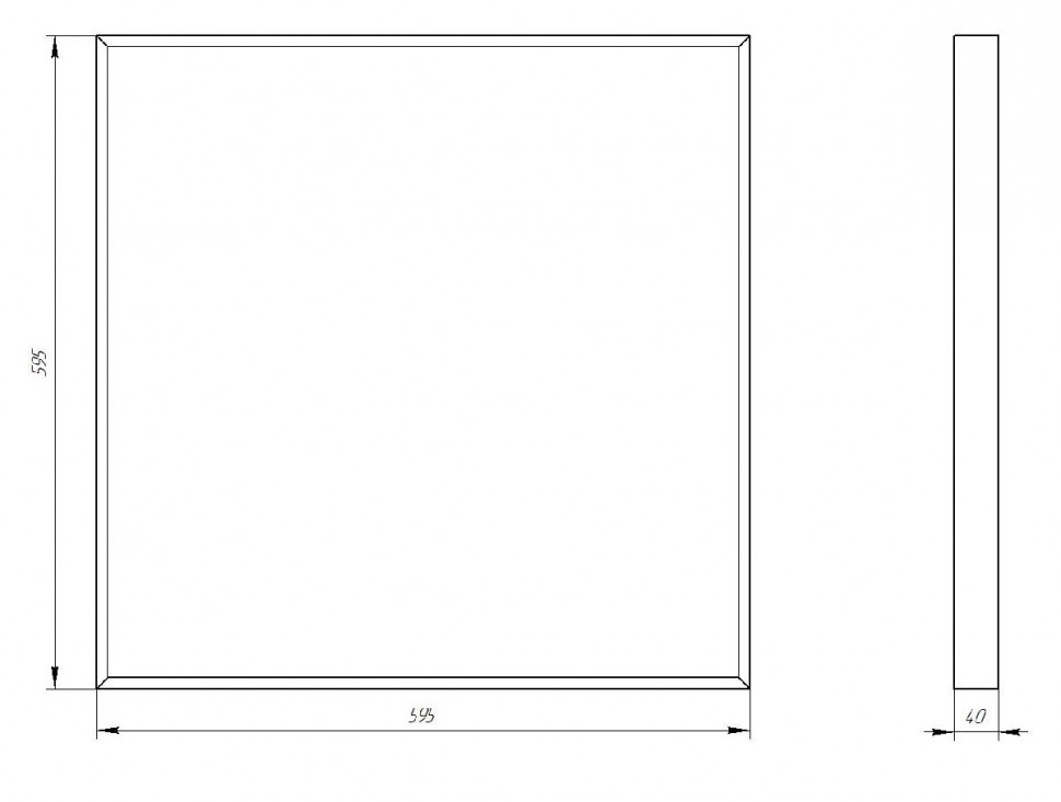 Светодиодная панель Эра SPO-910-2-40K-045 Б0046481