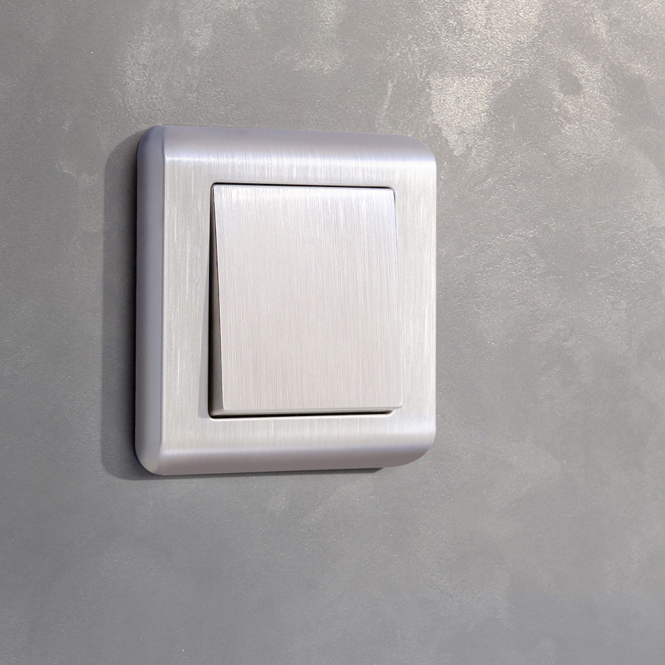 Рамка из поликарбоната на 1 пост Stream перламутровый W0012113