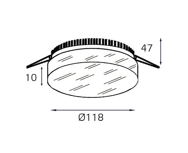 Встраиваемый светильник Italline IT06-6010 white 3000K