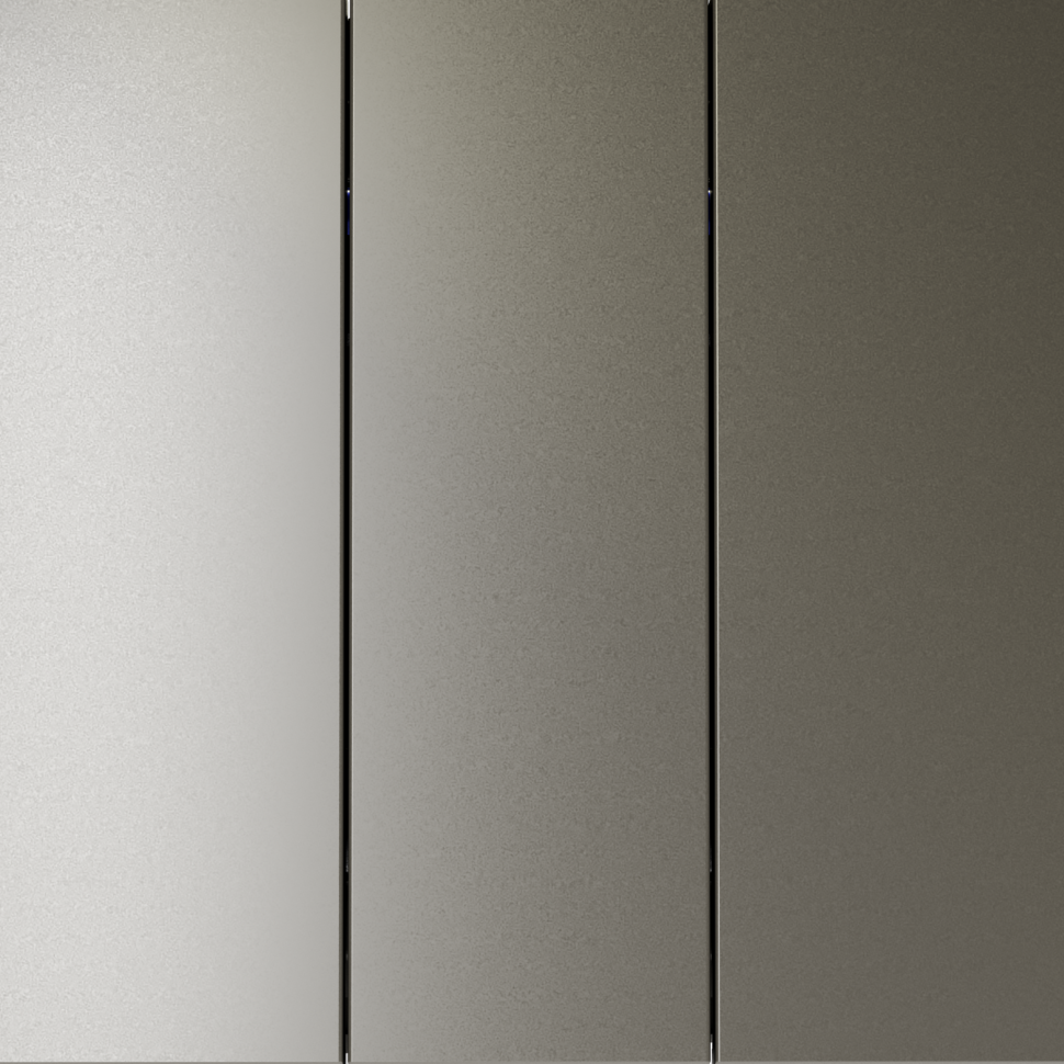 Выключатель встраиваемый VOLTUM S70 трехклавишный 10А, (шелк)