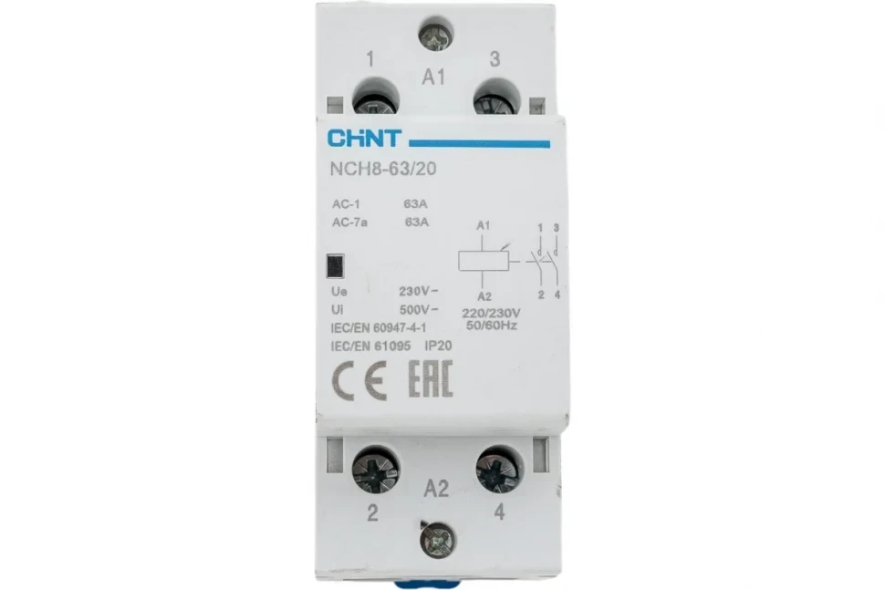 Модульный контактор CHINT NCH8-63/20