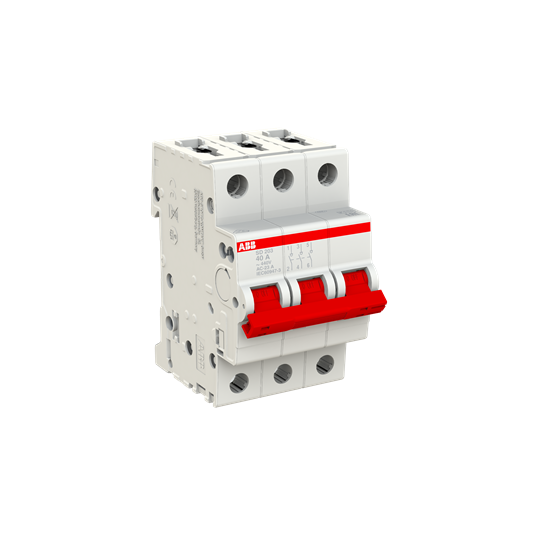 Рубильник ABB SD203/40 AC/DC 3P 40A 25кА 2CDD283101R0040