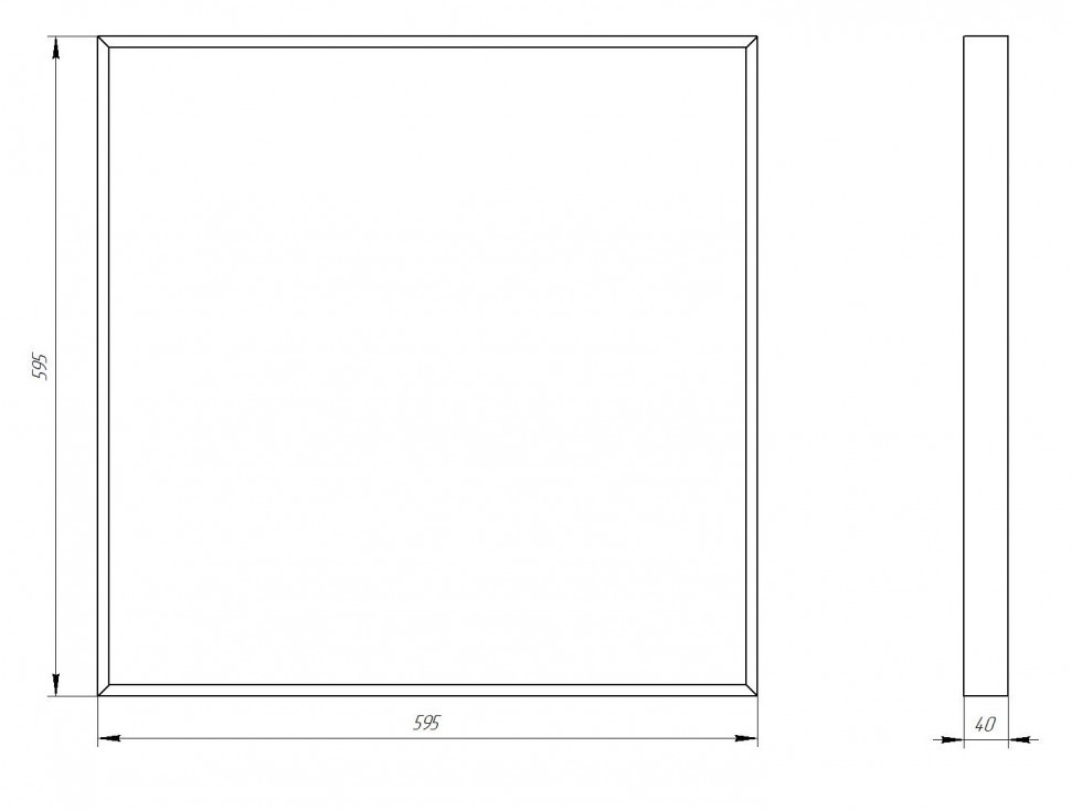 Светодиодная панель Эра SPO-910-2-65K-032 Б0046474