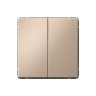 Переключатель двухклавишный Schneider Electric Art Gallery Песочный GAL001265
