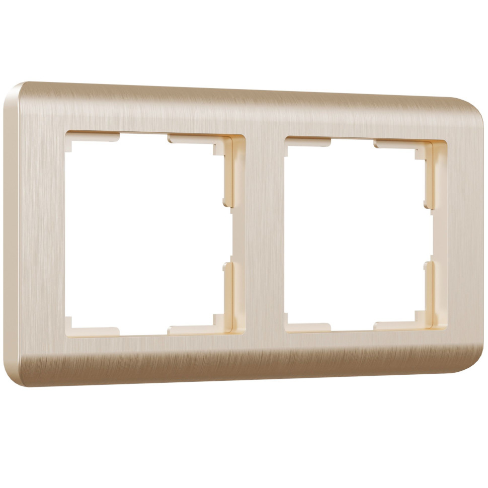 Рамка из поликарбоната на 2 поста Stream шампань W0022111