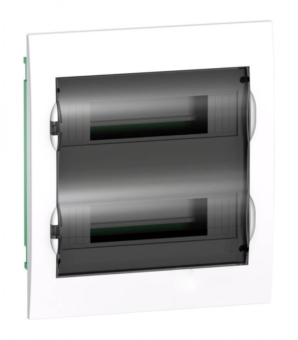 Бокс в нишу 24М белый прозрачная черная дверь City9 Systeme Electric EZ9E212S2FRU