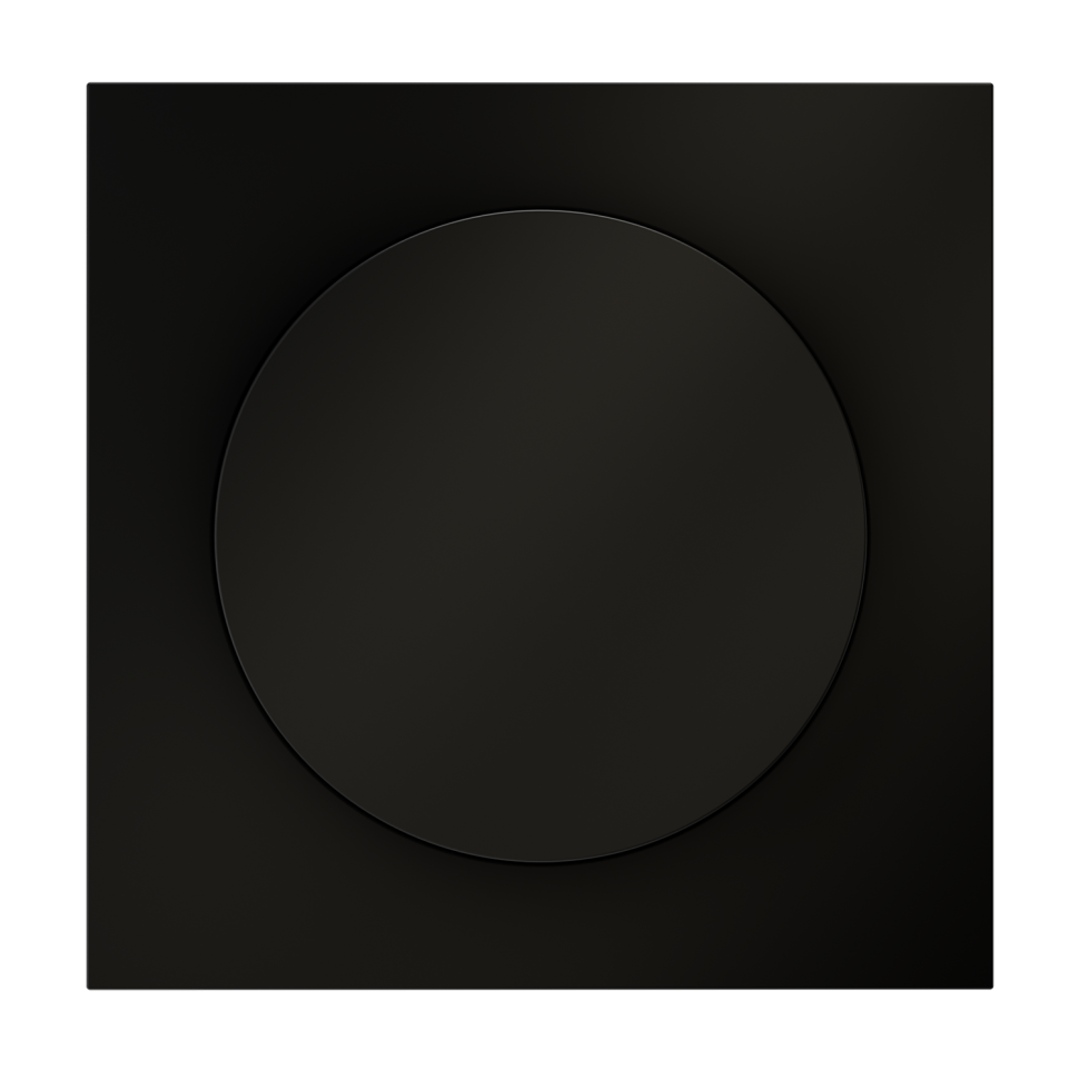 Накладка для светорегулятора поворотно-нажимного, S70 (черный матовый)