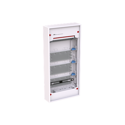 AK648M Шкаф мультимедийный накладной ABB на 48 модулей 4 ряда IP00 без двери 2CPX031812R9999