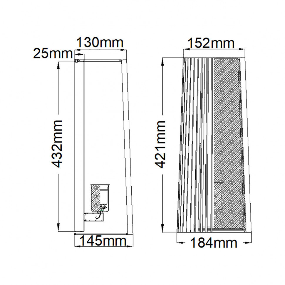 Настенный светильник Kichler Linara QN-LINARA1-BK