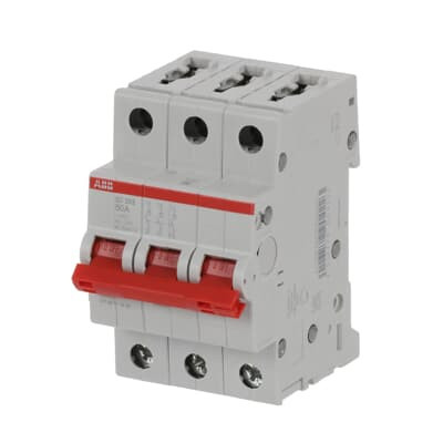 Рубильник ABB SD203/50 AC/DC 3P 50A 25кА 2CDD283101R0050