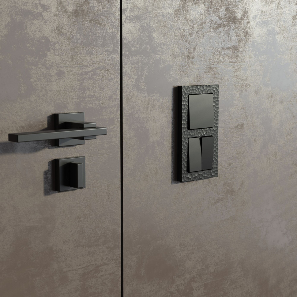 Рамка из поликарбоната на 2 поста Hammer черный W0022408