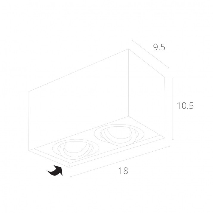 Потолочный светильник Arte Lamp Factor A5544PL-2BK
