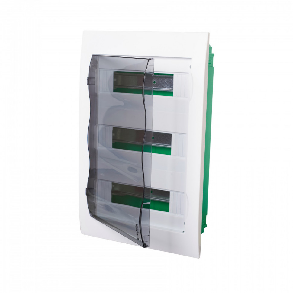 Бокс в нишу 36М белый с прозрачной черной дверью City9 Systeme Electric EZ9E312S2FRU