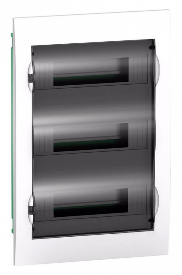 Бокс в нишу 36М белый прозрачная черная дверь City9 Systeme Electric EZ9E312S2FRU