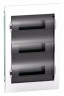 Бокс в нишу 36М белый прозрачная черная дверь City9 Systeme Electric EZ9E312S2FRU