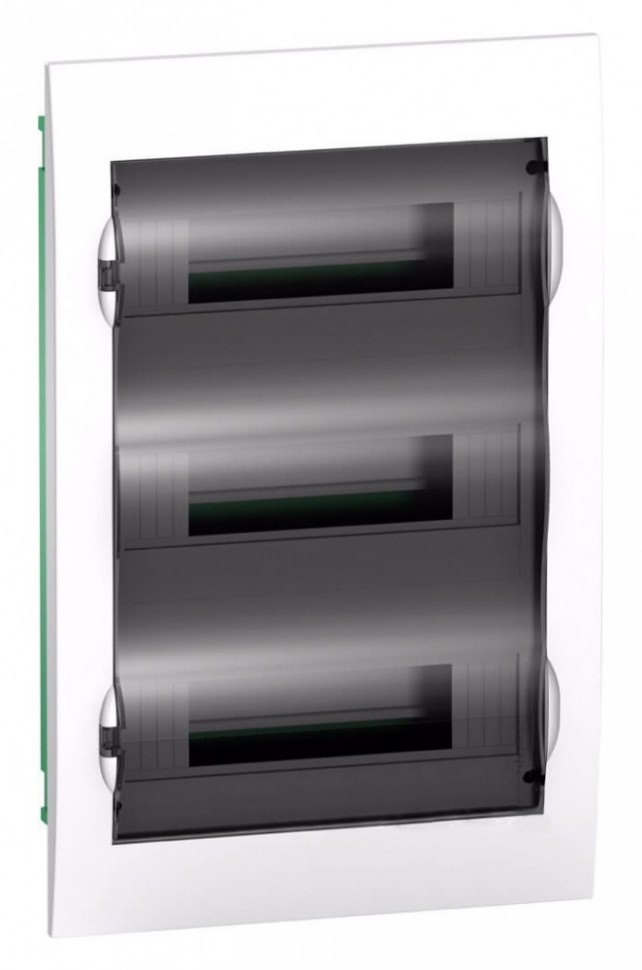 Бокс в нишу 36М белый с прозрачной черной дверью City9 Systeme Electric EZ9E312S2FRU