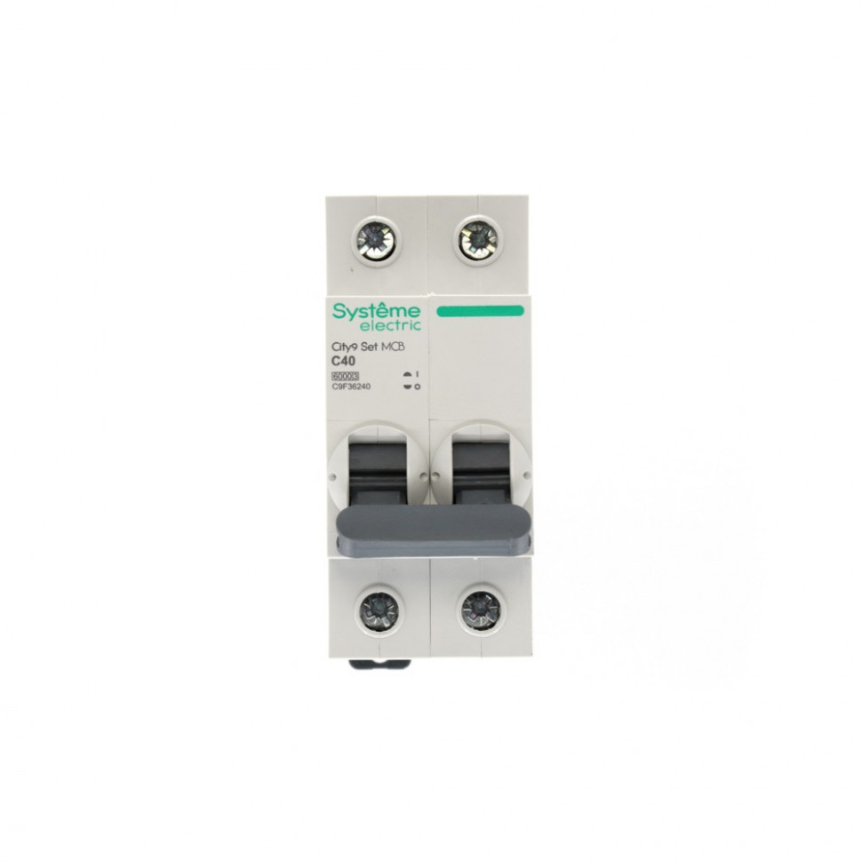 Автоматический выключатель (АВ) C 40А 2P 6kA 230В Systeme Electric City9 Set C9F36240