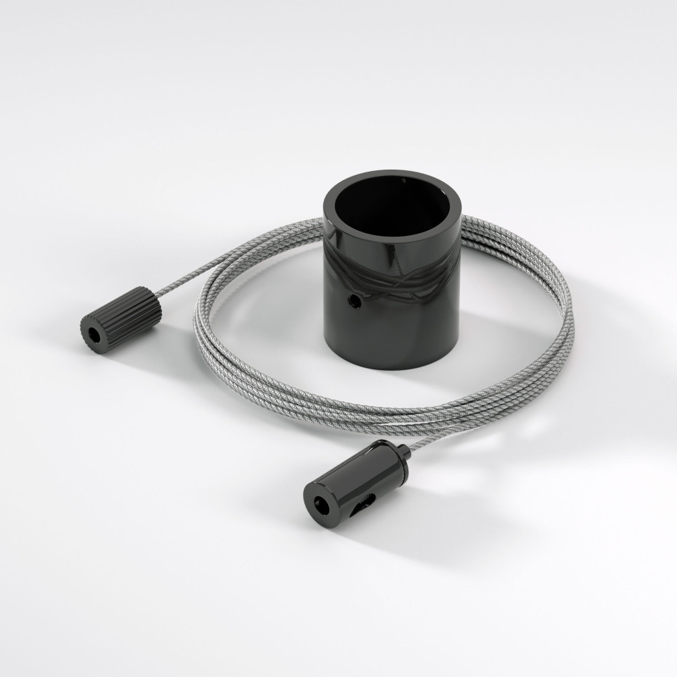 Подвесной трос для круглого гибкого неона Full light черный 2 м FL 2830 черный