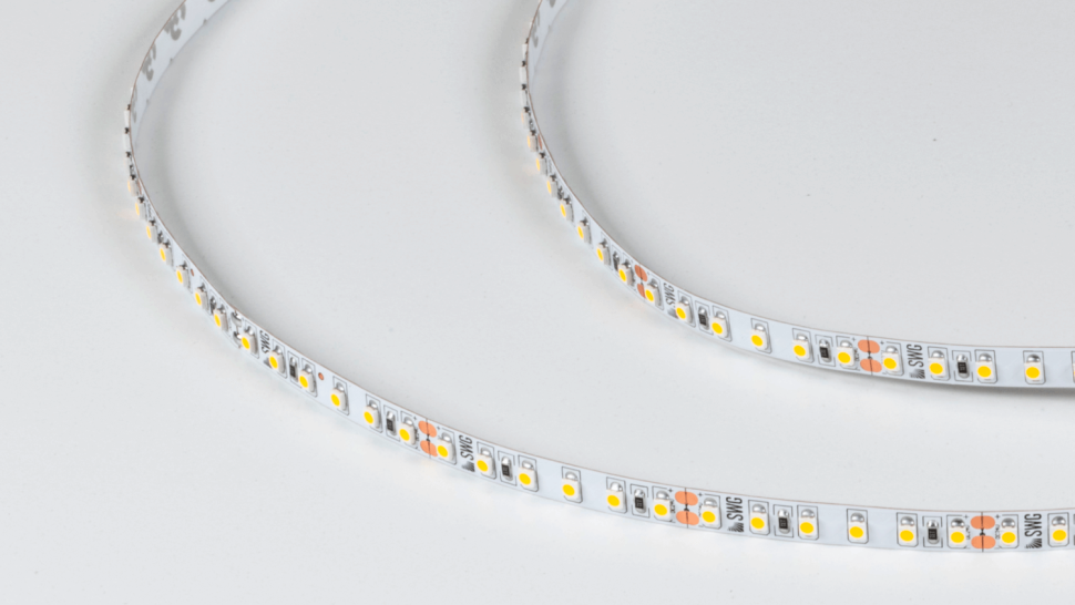  SWG Standard Светодиодная лента 3528, 120 LED/м, 9,6 Вт/м, 24В , IP20, Цвет: Теплый белый, SWG3120-24-9.6-WW-M