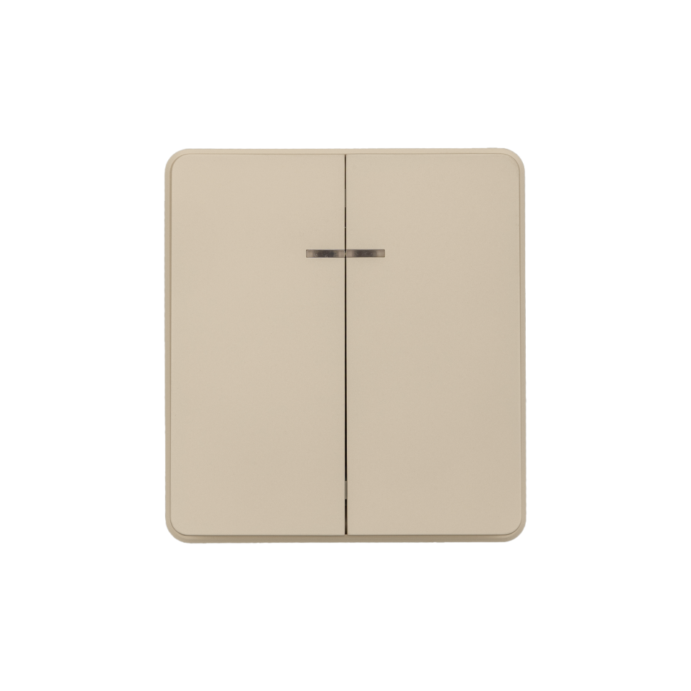 KRANZ Выключатель ROUND 2 кл с подсветкой 10А с/у шелк KR-78-0714-7