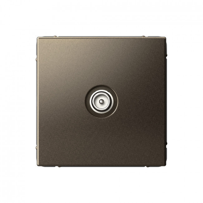 Розетка TV Антенна коннектор механизм, Мокко GAL000693